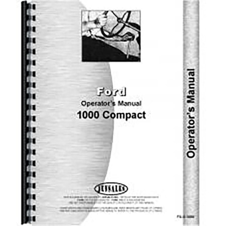 New Operators Manual Fits Ford 1000 Tractor